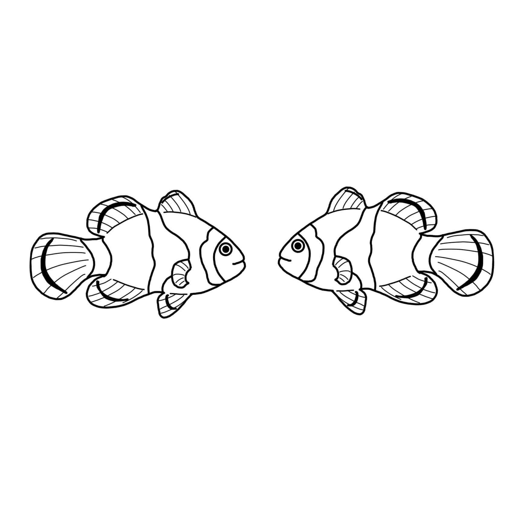 KRUPKOWSKA.COM Błazenki <strong>spinki do mankietów</strong> 1 Błazenki - srebrne spinki do mankietów w kształcie rybek